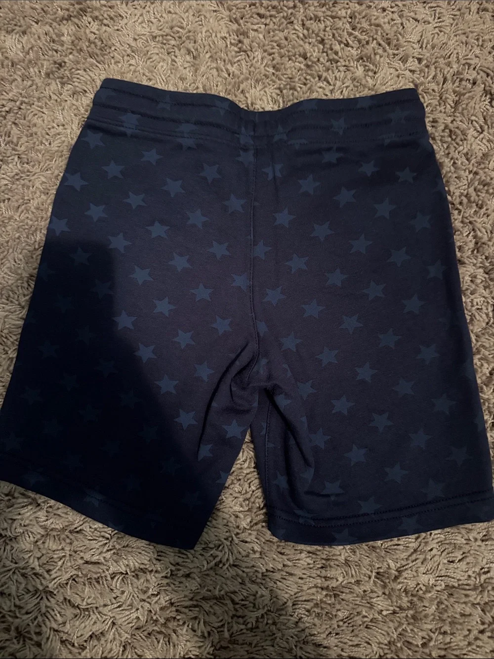 Old Navy Boys Navy Star Print Knit Shorts